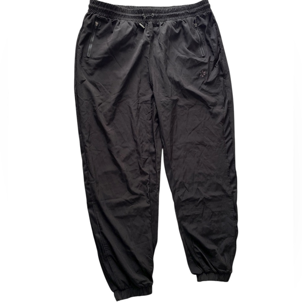Nine West Active Joggers Women’s XL Black Pull On Drawstring Pockets Track Pants
